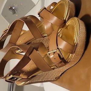 Audrey Brooke wedges sandals.